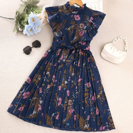 Navy blue princess dress